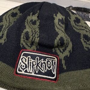 Slipknot Beanie Vintage Y2K Rock Band Tour Merch HTF VTG Black Streetwear